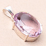 Amethyst Rose de France Anhänger Silber Ag 925 P311