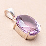 Amethyst Rose de France Anhänger Silber Ag 925 P320