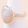 Druzy-Achat-Engels-Aura-Ring Silber Ag 925 R469