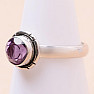 Amethyst geschliffener Ring Silber Ag 925 59710