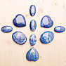 Lapislazuli Massageauflage oval 5 cm