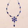 Lapislazuli Collier Silber Ag 925 90007