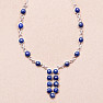 Lapislazuli Collier Silber Ag 925 90008