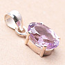 Amethyst Rose de France Anhänger Silber Ag 925 93027