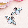 Opalite und Paua Brosche Moth