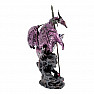 Statuette mit Briefmesser Purple Dragon