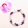 Armband aus gehacktem Amethyst und Roségold