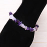 Armband aus gehacktem Amethyst und Roségold