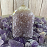 Amethyst mit Achatspitze - Obelisk KO5