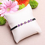 Amethyst-Armband mit Shamballa-Verschluss