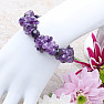 Amethyst-Luxusarmband mit Perlen geschliffen