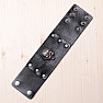 Breites Herren-Lederarmband mit Totenkopf