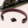 Herrenmode braunes Lederarmband verstellbarer Umfang