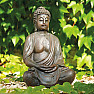 Buddha meditiert japanische Figur in brauner Farbe 38 cm