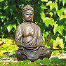 Buddha meditiert japanische Figur in brauner Farbe 38 cm