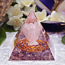 Orgonitpyramide Schutzengel in Amethyst