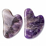 Herzform Amethyst Gua Sha