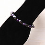 Hämatit-Twist-Armband mit Amethystperlen