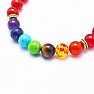 Karneol-Chakra-Armband mit Shamballa-Verschluss