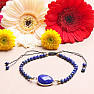 Exklusives Lapislazuli-Armband mit Shamballa-Verschluss