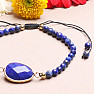 Exklusives Lapislazuli-Armband mit Shamballa-Verschluss