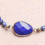 Exklusives Lapislazuli-Armband mit Shamballa-Verschluss