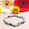 Larimar-Armband aus ovalen Steinen