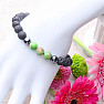 Armband aus Regalit und Lavastein mit Shamballa-Verschluss