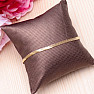 Elegantes Armband Herringbone goldfarbener Edelstahl 18,5 cm