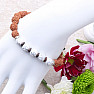 Rudraksha-Armband mit Lavasteinen und Magnesit