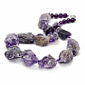 Exklusive Halskette mit rohem Amethyst