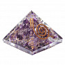 Orgonitpyramide mit Amethyst