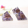 Orgonitpyramide mit Amethyst