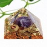 Orgonitpyramide mit Amethyst extra