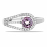 Silberring mit brasilianischem Amethyst und Zirkonen Ag 925 036636 BRAME