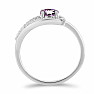 Silberring mit brasilianischem Amethyst und Zirkonen Ag 925 036636 BRAME