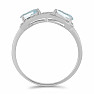 Silberring mit Blue Sky Topas und Zirkonen Ag 925 016796 BT