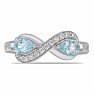 Silberring mit Blue Sky Topas und Zirkonen Ag 925 016796 BT