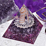 Orgonitpyramide Amethyst mit Kristallkristall