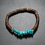 Armband aus Tyrkenit und Kokosnuss