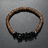 Armband aus Granat und Kokosnuss