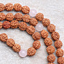 Japa Mala Rudraksha Halskette mit Roségold