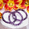 Armband aus Amethyst-Chevron-Perlen, 8 mm