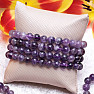 Armband aus Amethyst-Chevron-Perlen, 8 mm