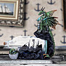 Drache mit einem Schiff in einer Flasche Abenteuerfigur