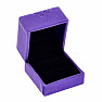 Geschenkbox aus violettem Samt für Ringe 6 x 6 cm